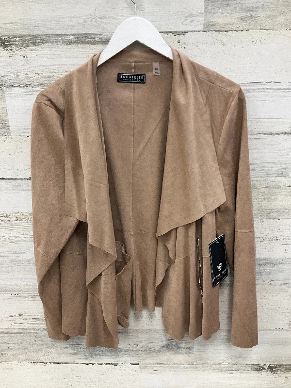 Cardigan By Clothes Mentor In Tan, Size: 1x