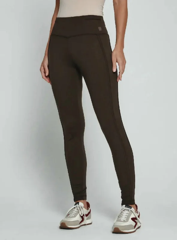 Athletic Legging In Mocha