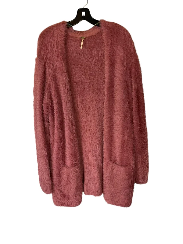 Sweater Cardigan By Free People In Pink, Size: S