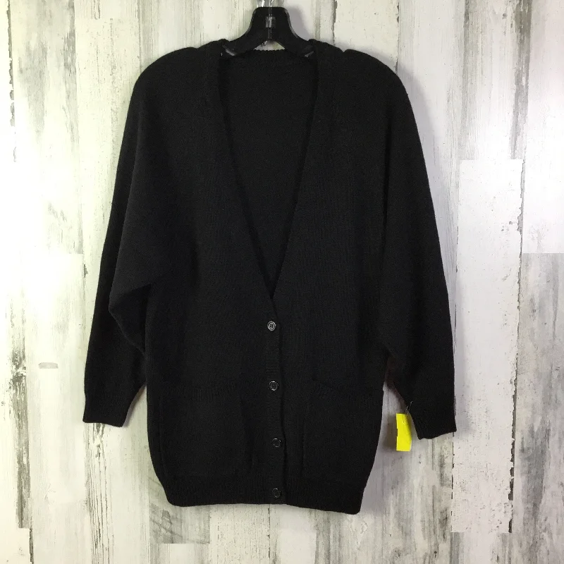 Sweater Cardigan By Clothes Mentor In Black, Size: L