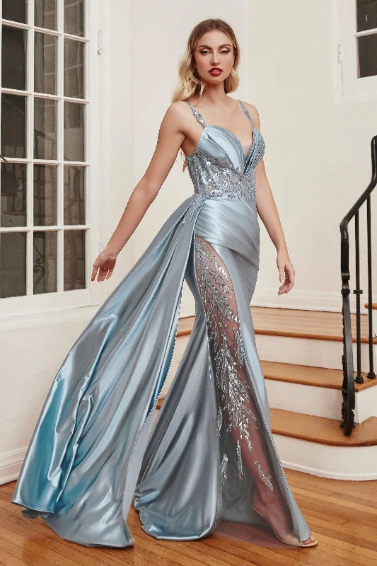 Cinderella Divine CDS417 High Slit Sexy Prom Dress