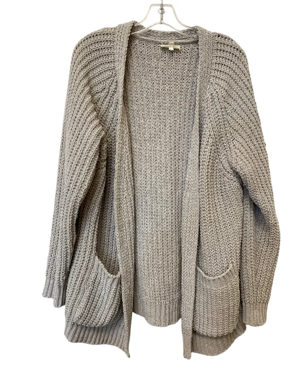 Sweater Cardigan By Yahada In Grey, Size: M