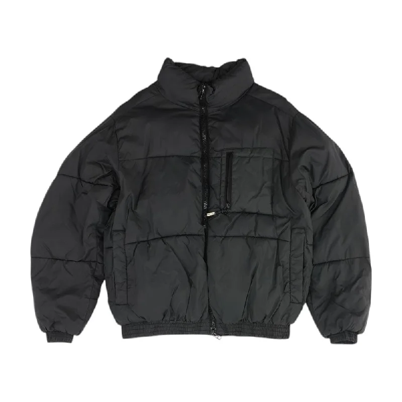 Charcoal Solid Puffer Jacket