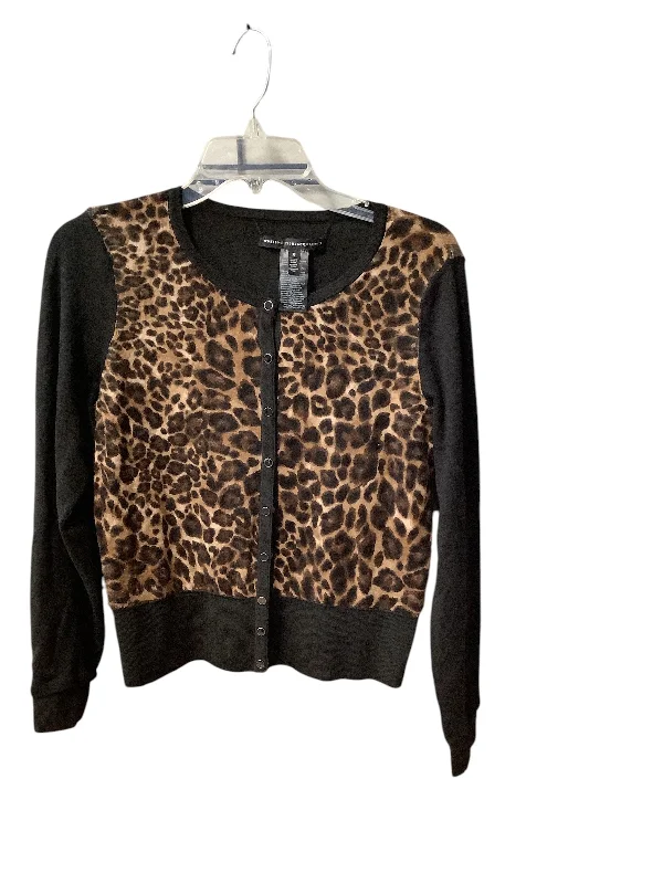 Cardigan By White House Black Market In Animal Print, Size: M