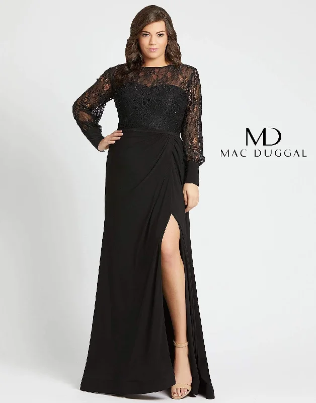 Mac Duggal 67143 Fabulouss Long Plus Size Formal Prom Dress