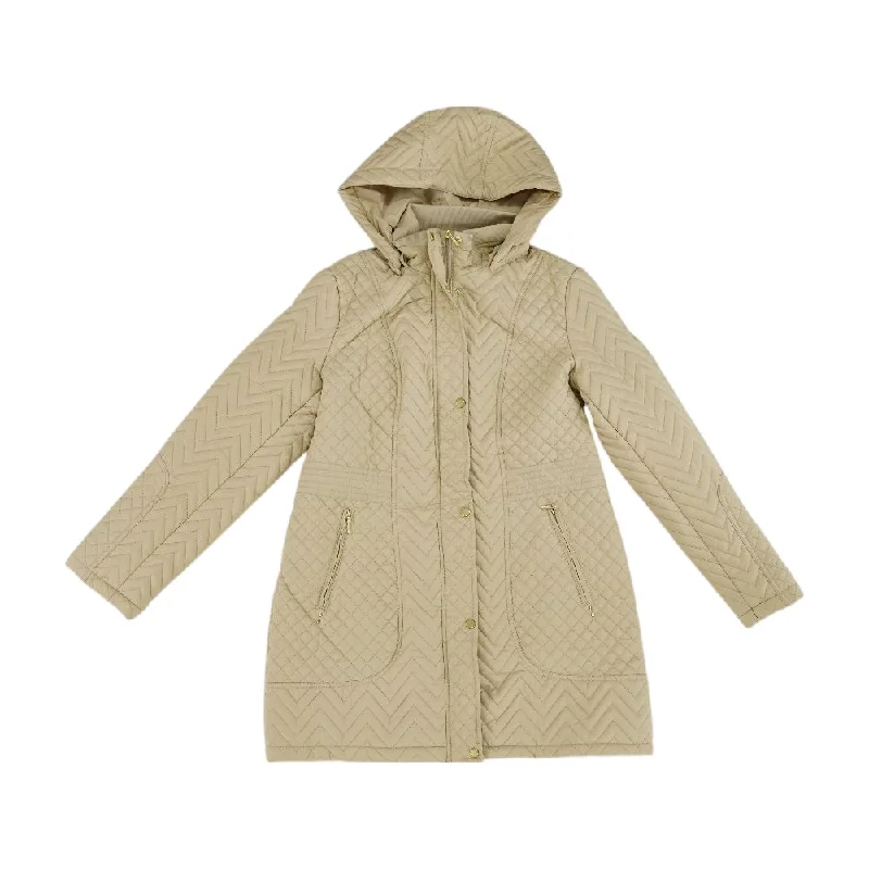 Beige Solid Lightweight Jacket