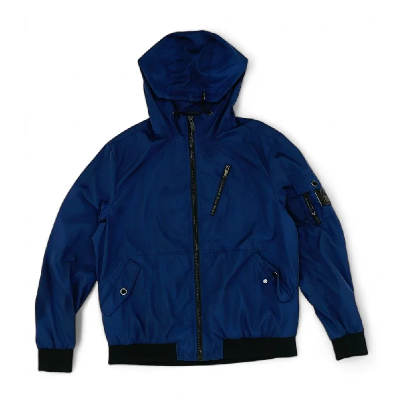 Navy Solid Bomber Jacket