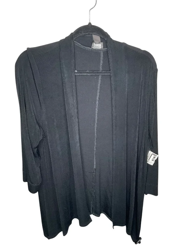 Cardigan By Chicos In Black, Size: Xxl