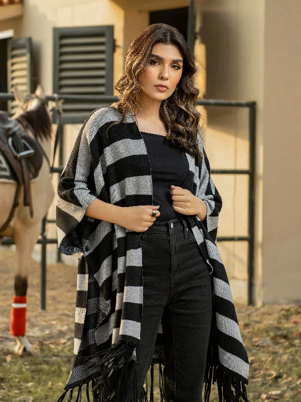 Striped Cape Shawl