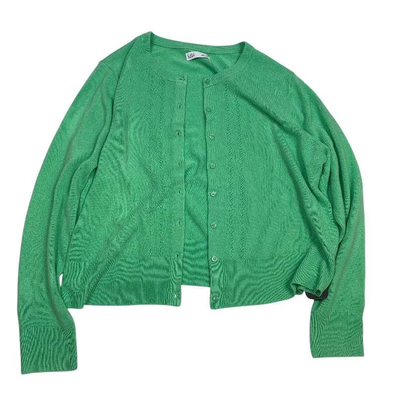 Cardigan By Croft And Barrow In Green, Size: Xl