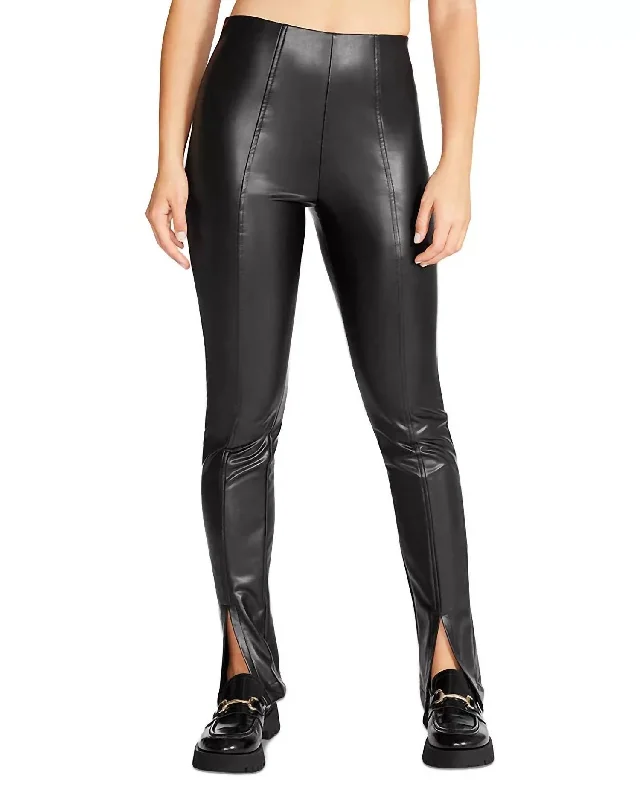 Anastasia Faux Leather Legging In Black