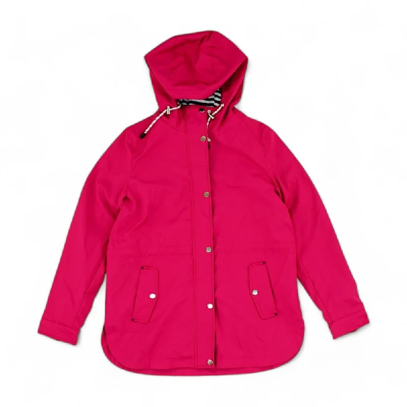 Pink Solid Rain Jacket