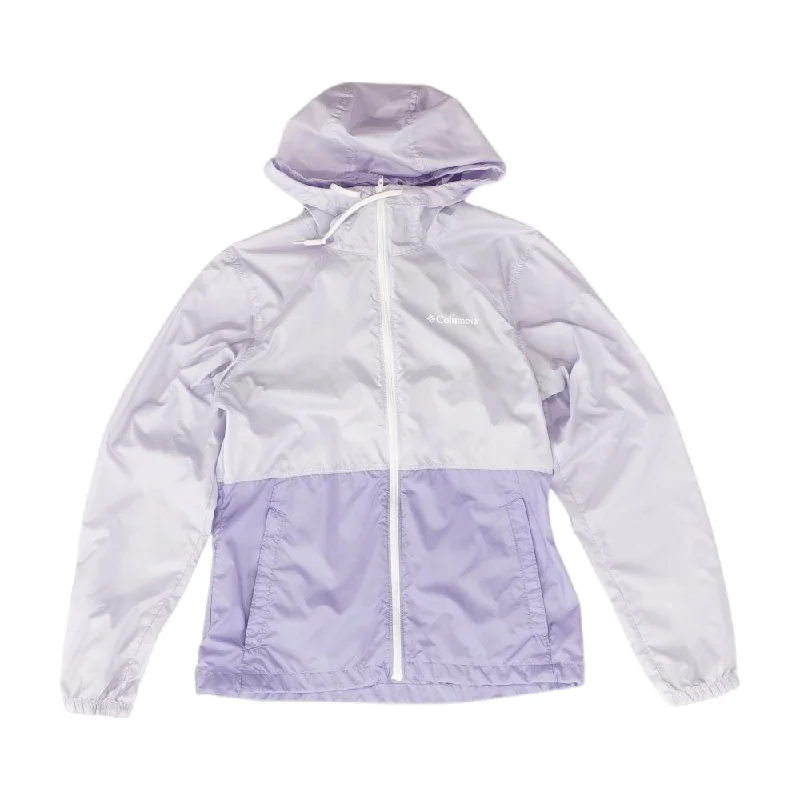 Purple Color Block Rain Jacket