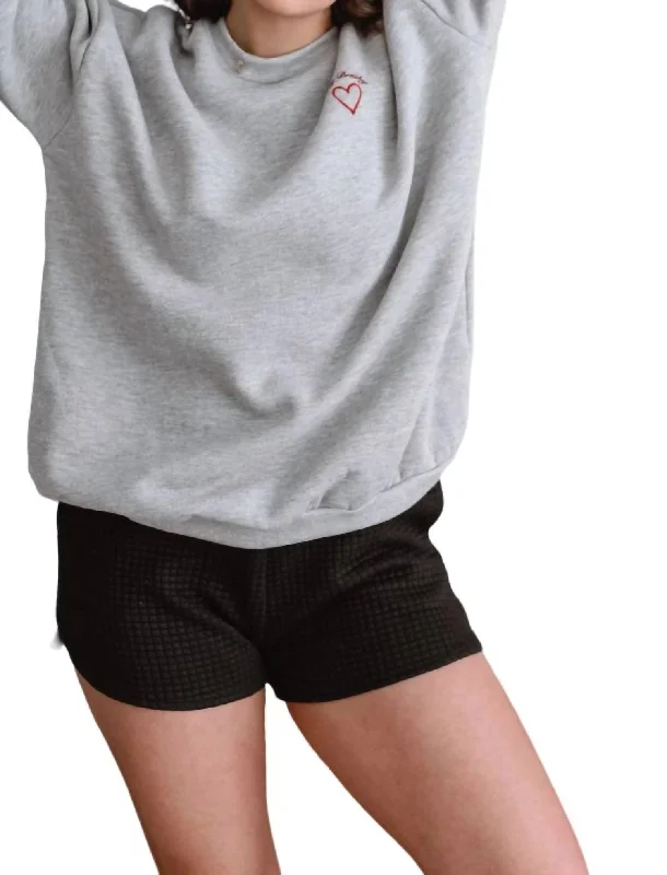 Achy Breaky Sweatshirt In Grey