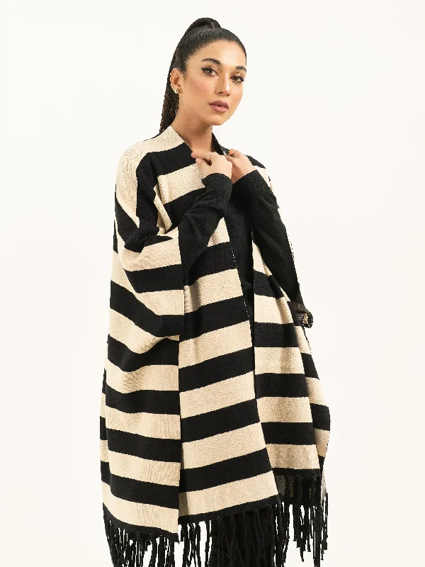 Striped Cape Shawl