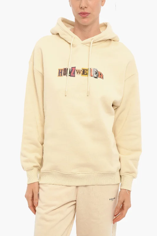 Holzweiler Organic Cotton PLACEBO Hoodie with Printed Logo