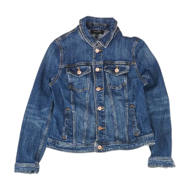 Navy Solid Denim Jacket