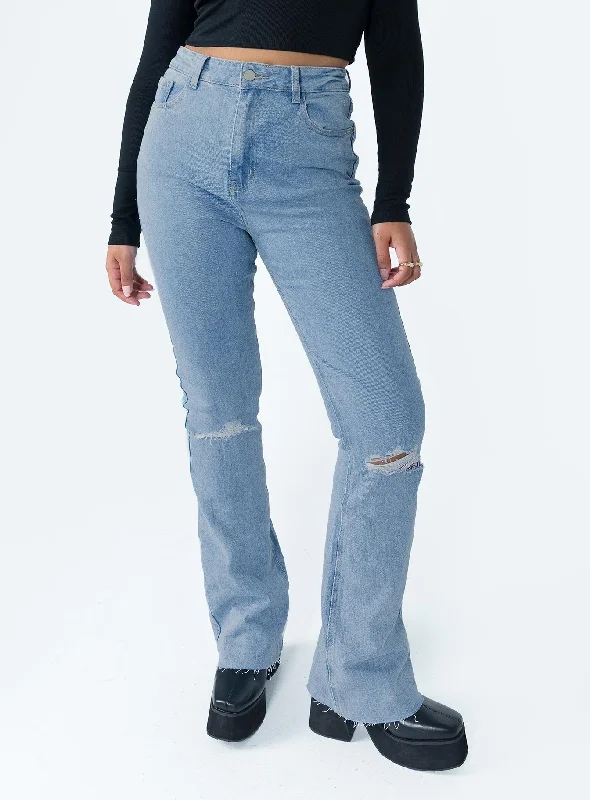 Mish High Rise Flare Jean Denim