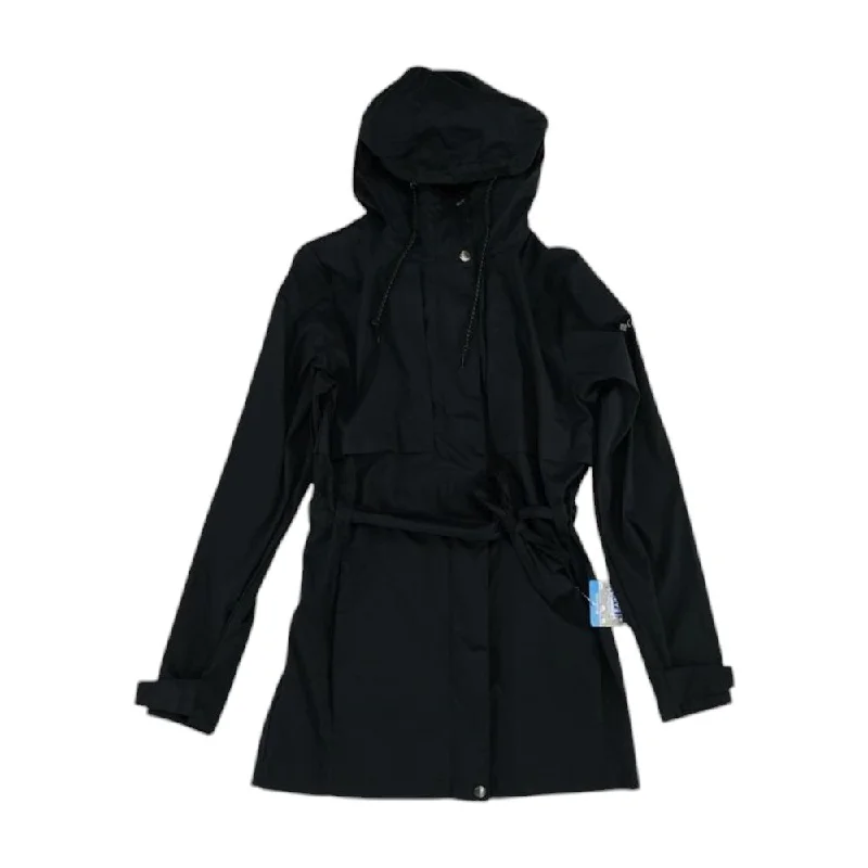 Black Solid Rain Jacket