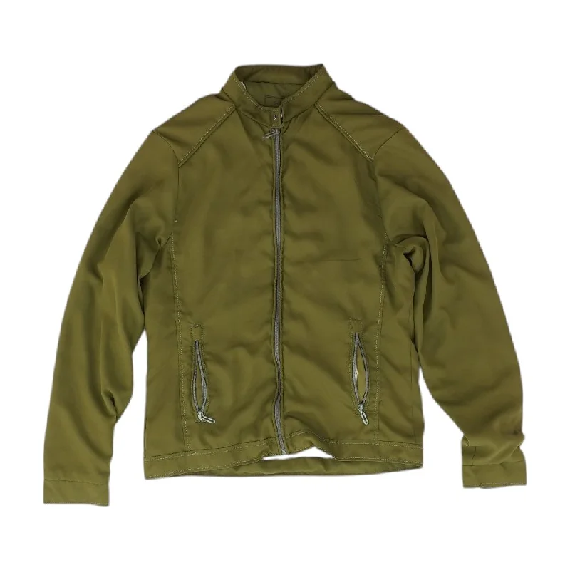 Green Solid Lightweight Jacket