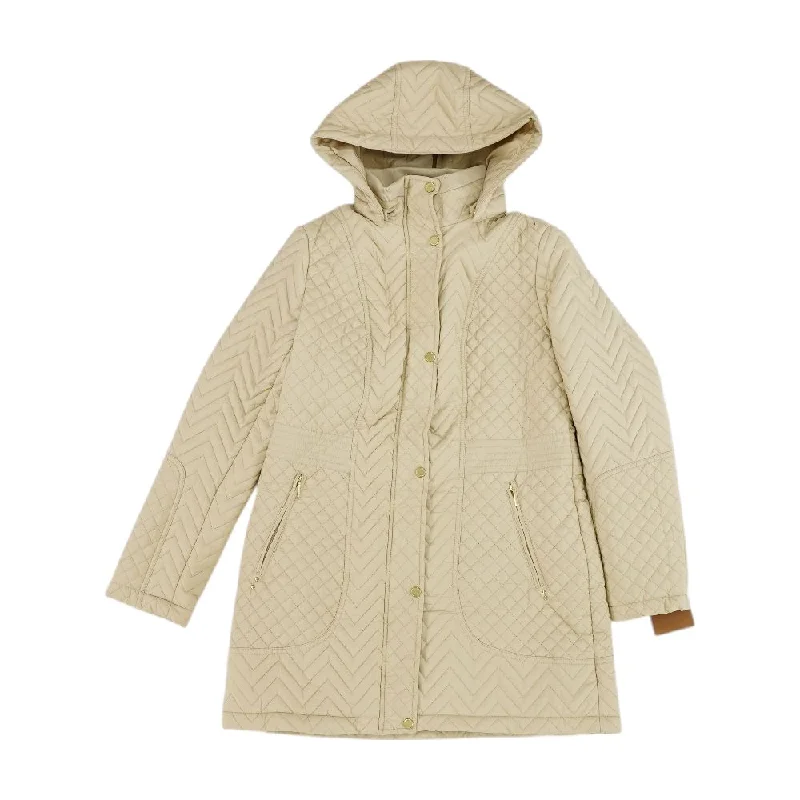 Beige Solid Lightweight Jacket