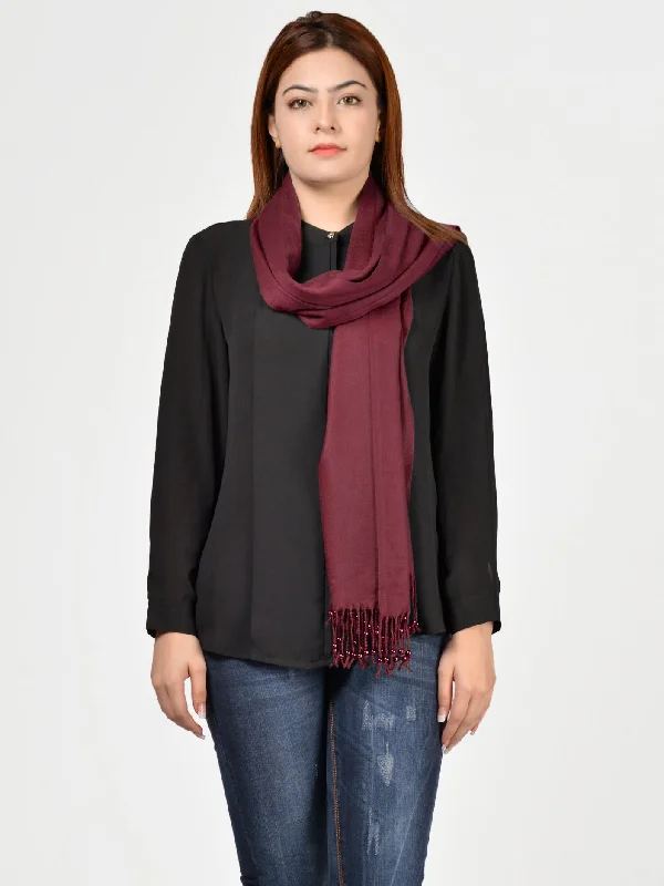 Pearl Shawl - Maroon