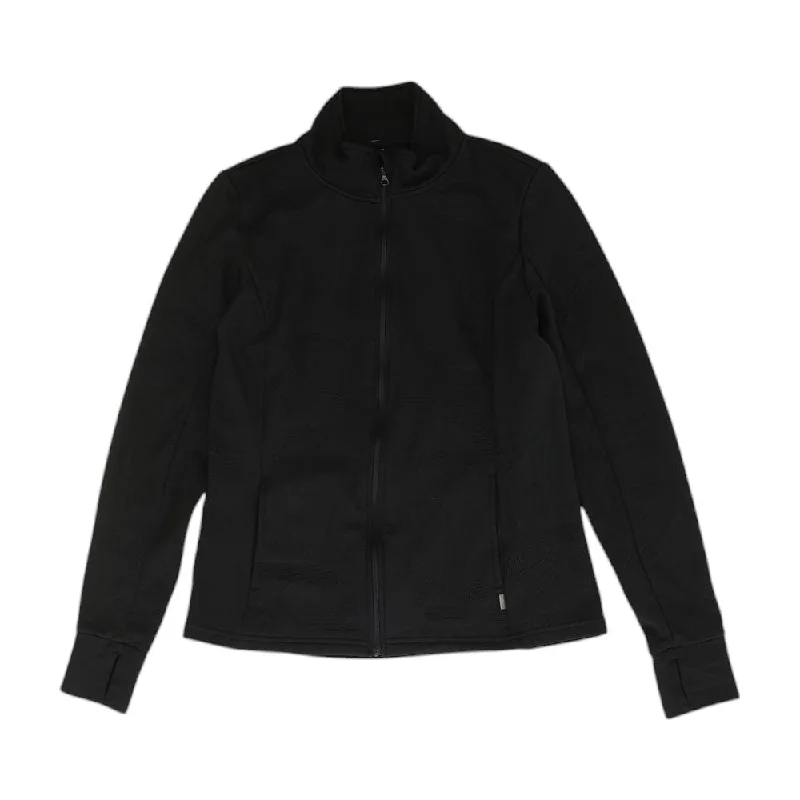 Black Solid Active Jacket