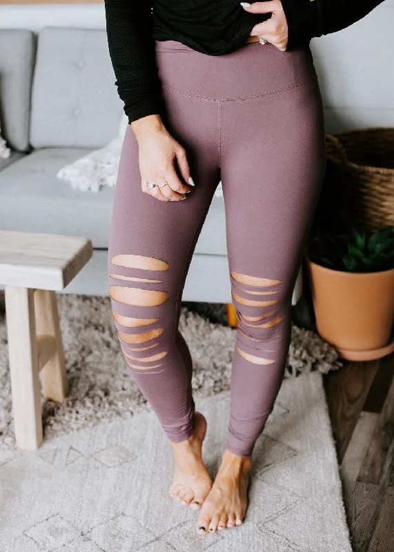 Split Decision Laser Cut Leggings