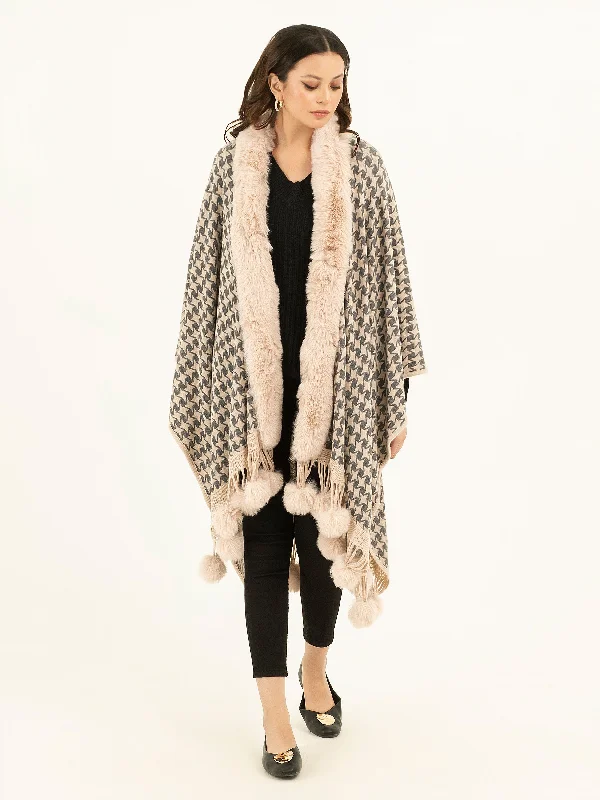 Two Tone Cape Shawl