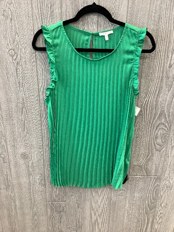 Blouse Sleeveless By Maurices In Green, Size: 1x