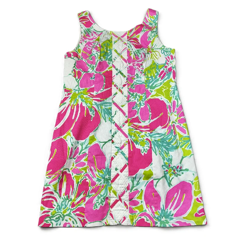 Dress Designer By Lilly Pulitzer In Green & Pink, Size: M