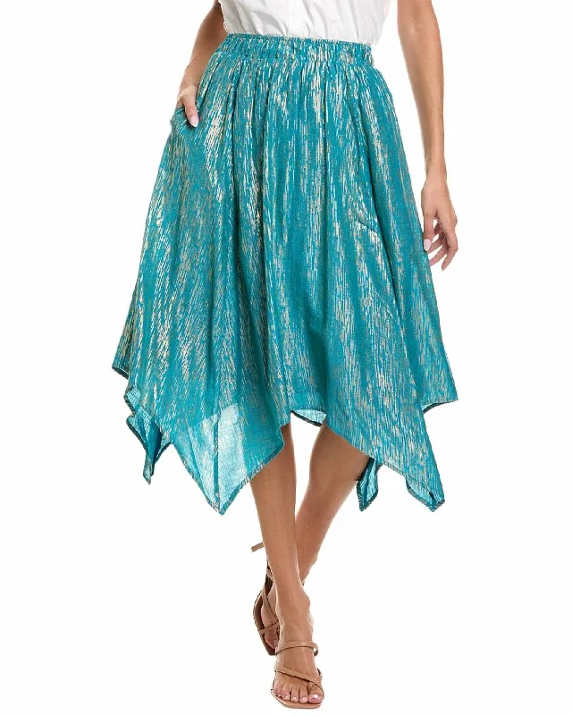 Handkerchief Skirt In Tahitian Tide