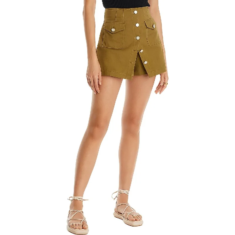 Yolie Womens Side Zip Mini Skort