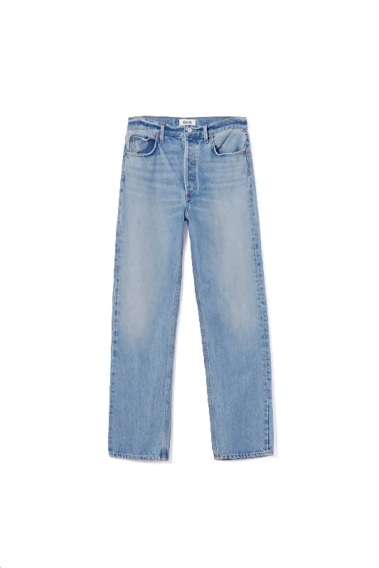 90's Pinch Waist High Rise Straight Jeans In Infinite