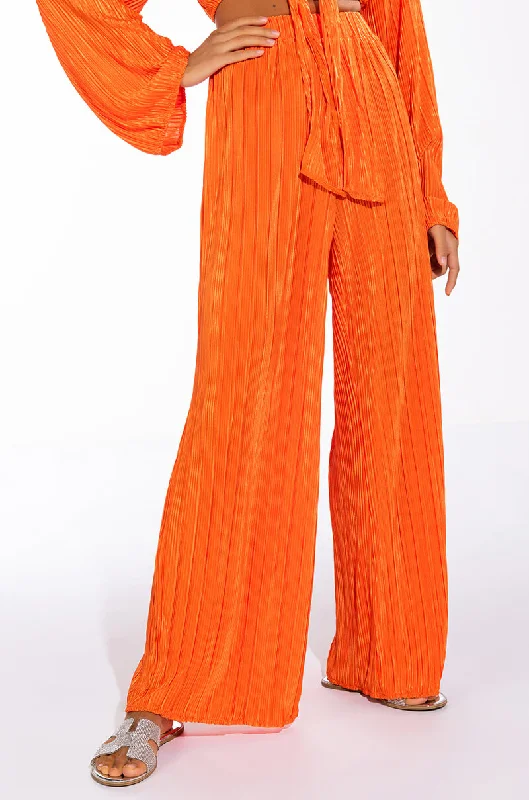 MULTI STRIPE PLISSE PALAZZO PANT