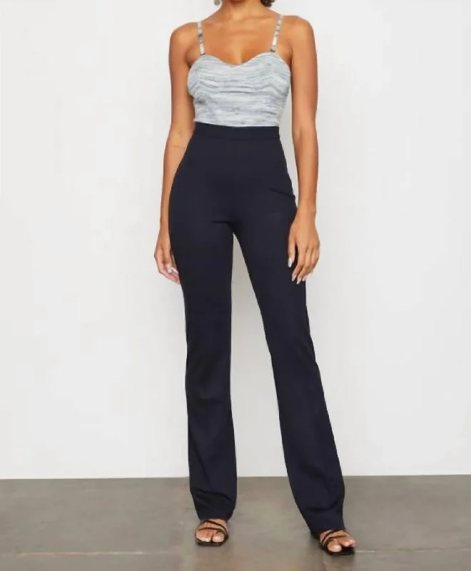 Paige Trouser In Midnight Blue