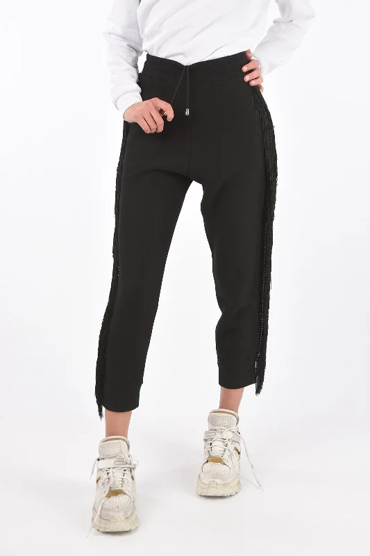 Philipp Plein COUTURE fringed and studded REVENGE jogger pants