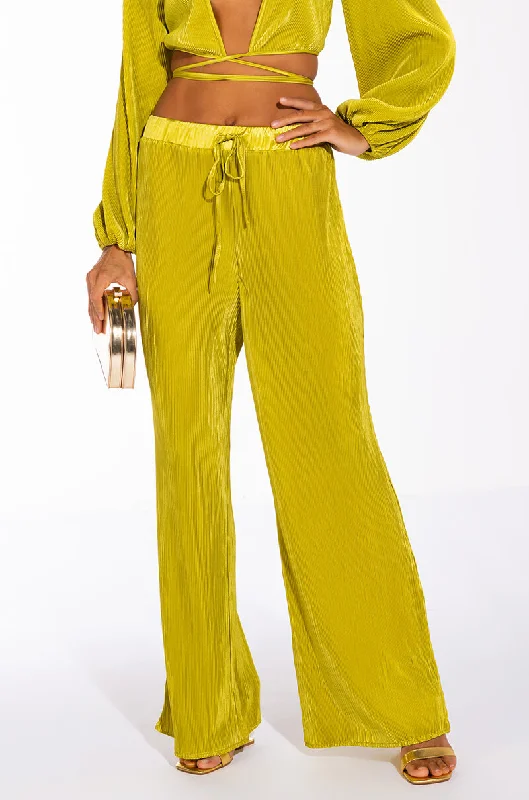 SWEET APPLE PLISSE PALAZZO PANT