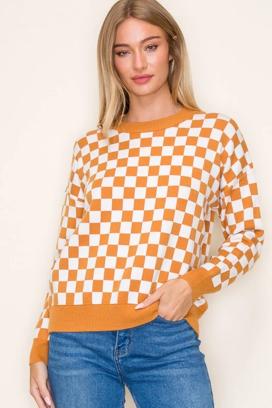 Life is Better In a Checked Sweater - 3 Colors!