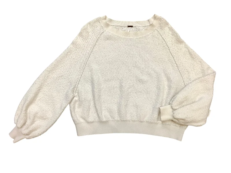 Sweatshirt By Free People In Cream, Size: Xs