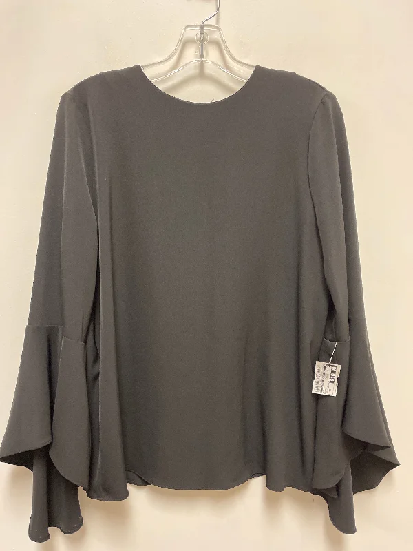 Top Long Sleeve By Clothes Mentor In Black, Size: M