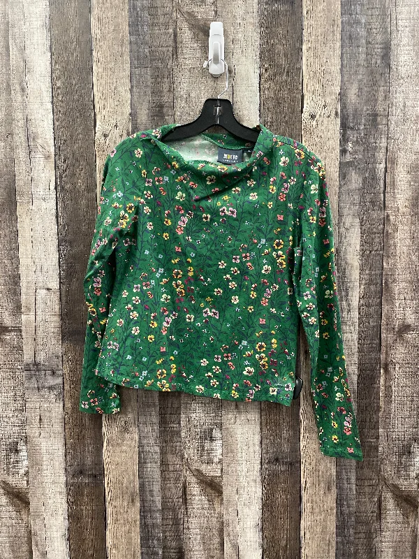 Top Long Sleeve By Maeve In Green, Size: S