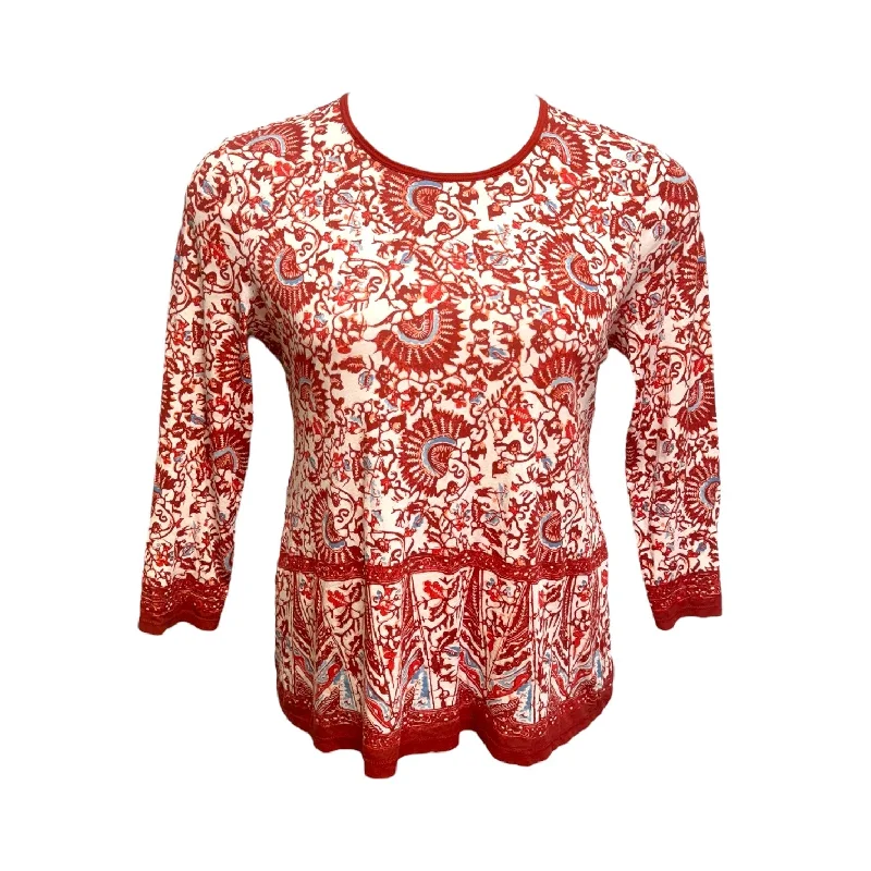 Top Long Sleeve Designer By Tory Burch In Multi-colored, Size: M