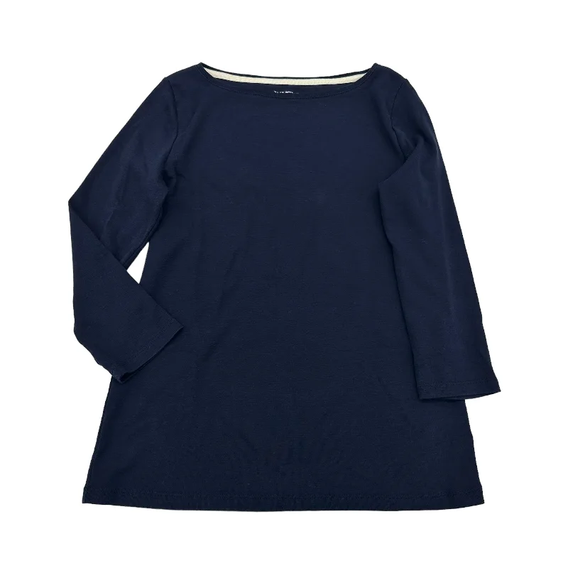 NAVY TOP 3/4 SLEEVE by TALBOTS Size:PETITE   S