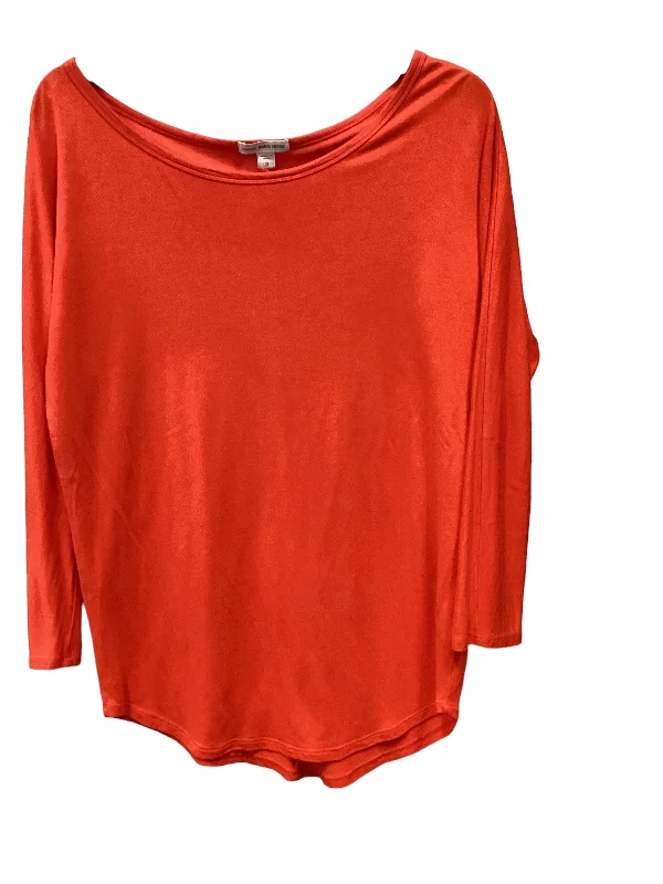 Top 3/4 Sleeve By James Perse In Orange, Size: 3