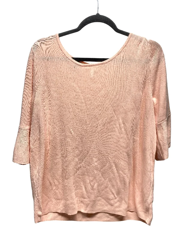 Top 3/4 Sleeve By Talbots In Pink, Size: Xl