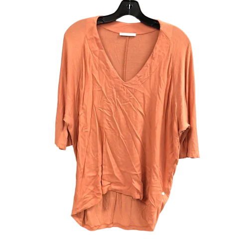 Top 3/4 Sleeve By Zara In Orange, Size: M